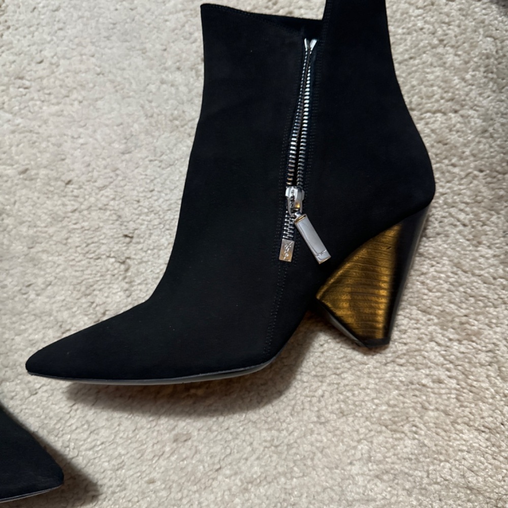 YSL Suede Booties - 39.5 Dustbag and box included